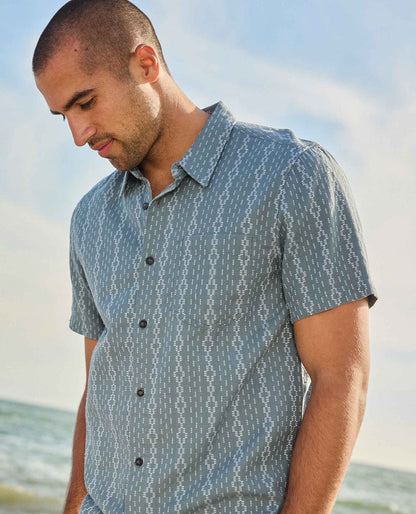 Treescape Shirt - 100% Organic Cotton Dobby Weave Summer Shirt  | Toad&Co Men