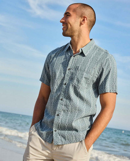 Treescape Shirt - 100% Organic Cotton Dobby Weave Summer Shirt  | Toad&Co Men