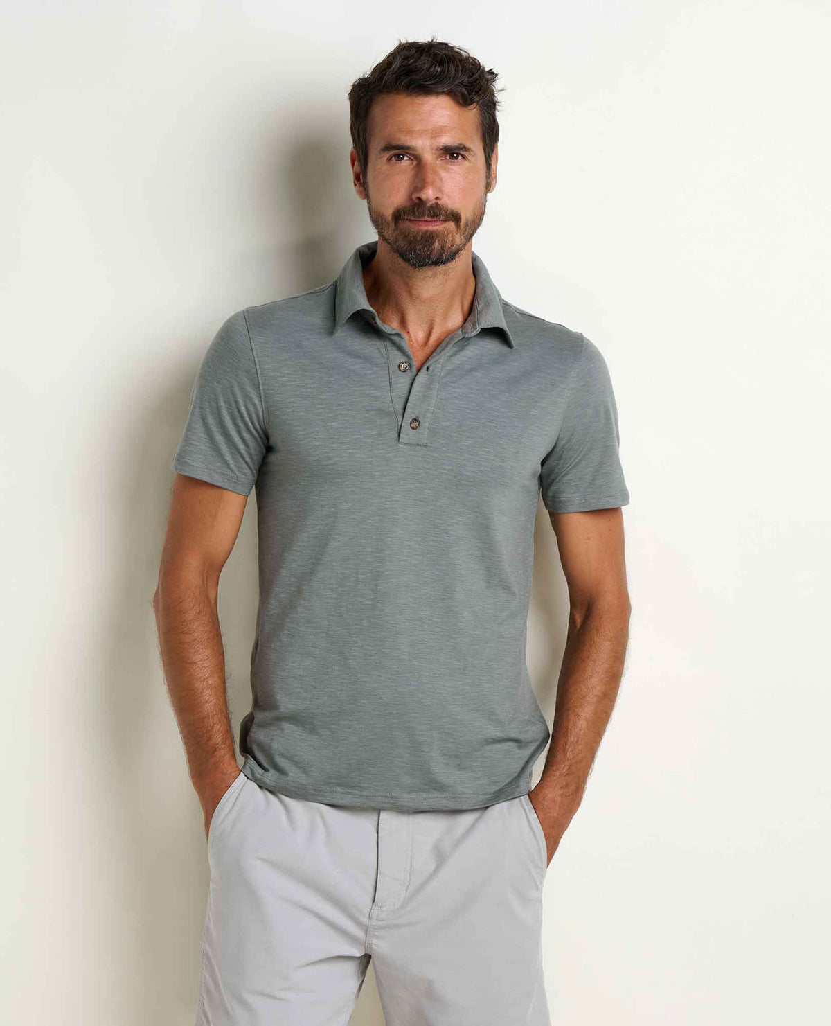 Men's Tempo Short Sleeve Polo - by Toad&Co Slate | Toad&Co Men