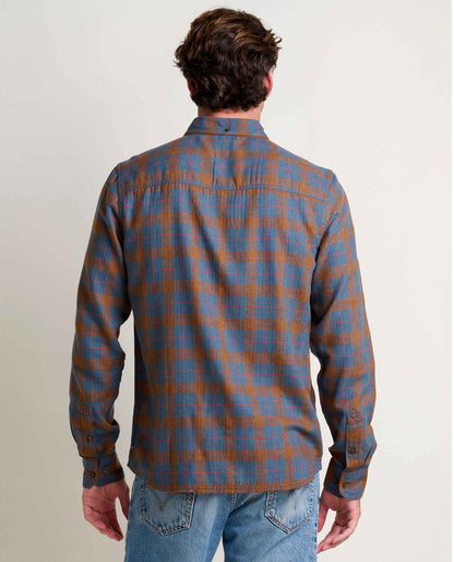Airsmyth Men's Flannel Shirt - 100% Recycled by Toad&Co Partridge Two Color Plaid | Toad&Co Men