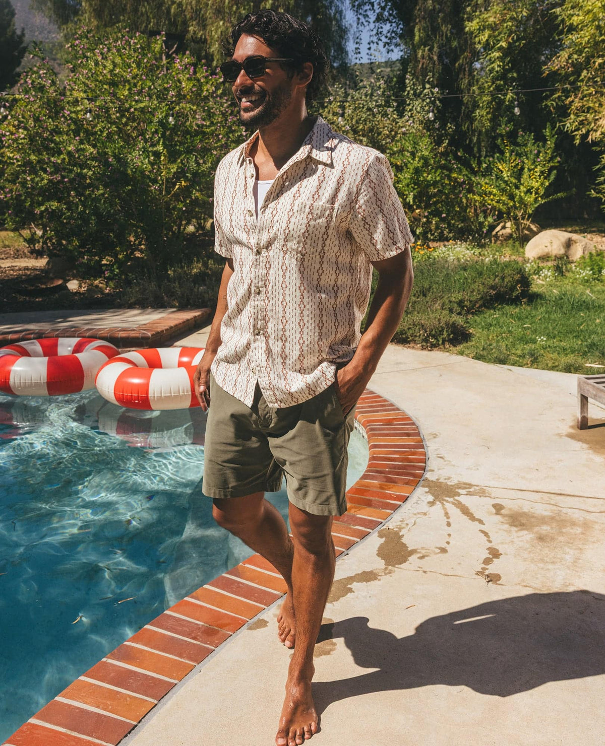 Treescape Shirt - 100% Organic Cotton Dobby Weave Summer Shirt  | Toad&Co Men