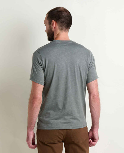 Tempo Crew Pocket Tee - Effortless & Eco-Friendly Slate | Toad&Co Men