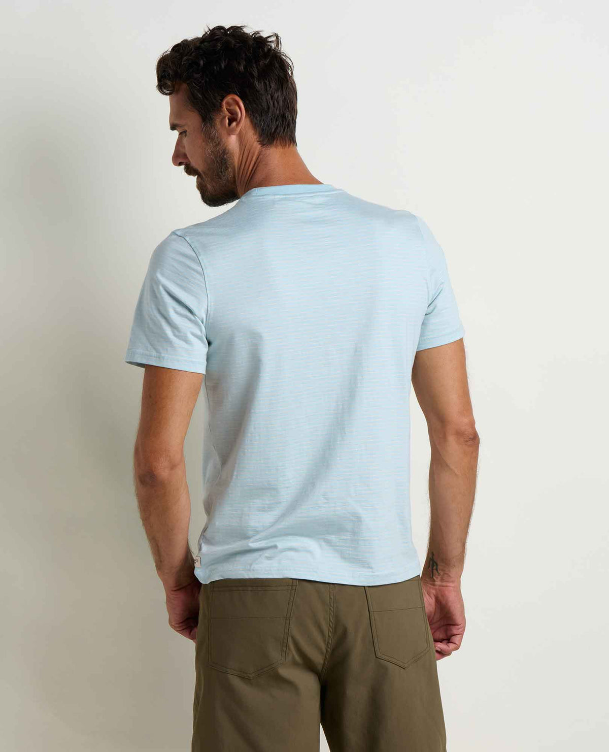Tempo Crew Pocket Tee - Effortless & Eco-Friendly Skyway Pattern | Toad&Co Men