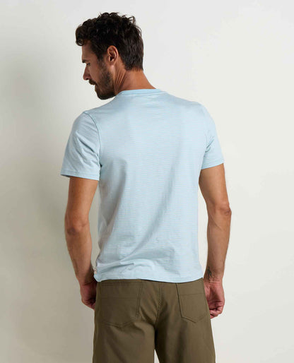 Tempo Crew Pocket Tee - Effortless & Eco-Friendly Skyway Pattern | Toad&Co Men