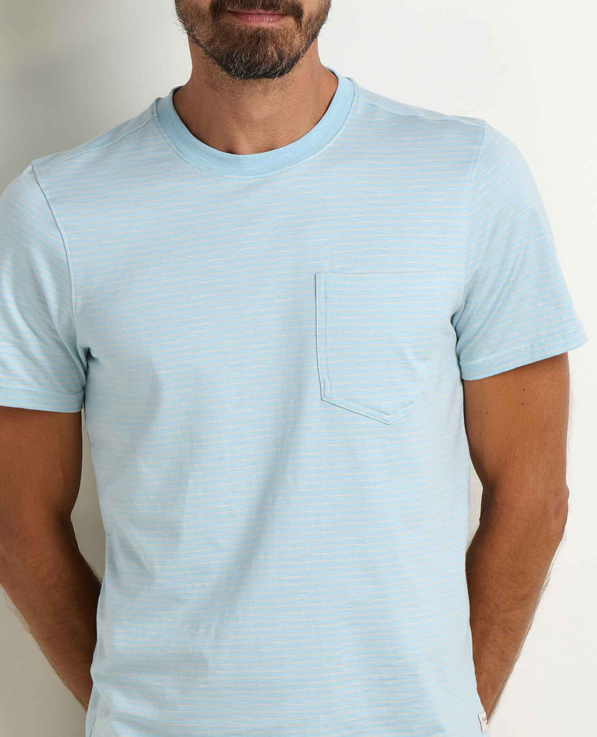 Tempo Crew Pocket Tee - Effortless & Eco-Friendly Skyway Pattern | Toad&Co Men