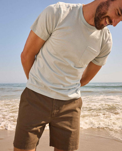 Tempo Crew Pocket Tee - Effortless & Eco-Friendly Skyway Pattern | Toad&Co Men