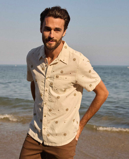 Airscape Embroidered Shirt - Organic Cotton Tropical Shirt for Men  | Toad&Co Men