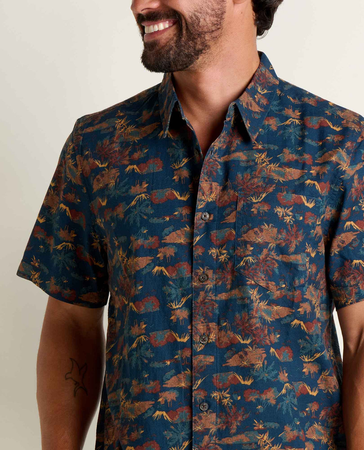 Fletch Shirt - 100% Organic Cotton Print Button-Down Shirt  | Toad&Co Men