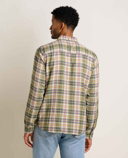 Airsmyth Men's Flannel Shirt - 100% Recycled by Toad&Co Chive Plaid | Toad&Co Men