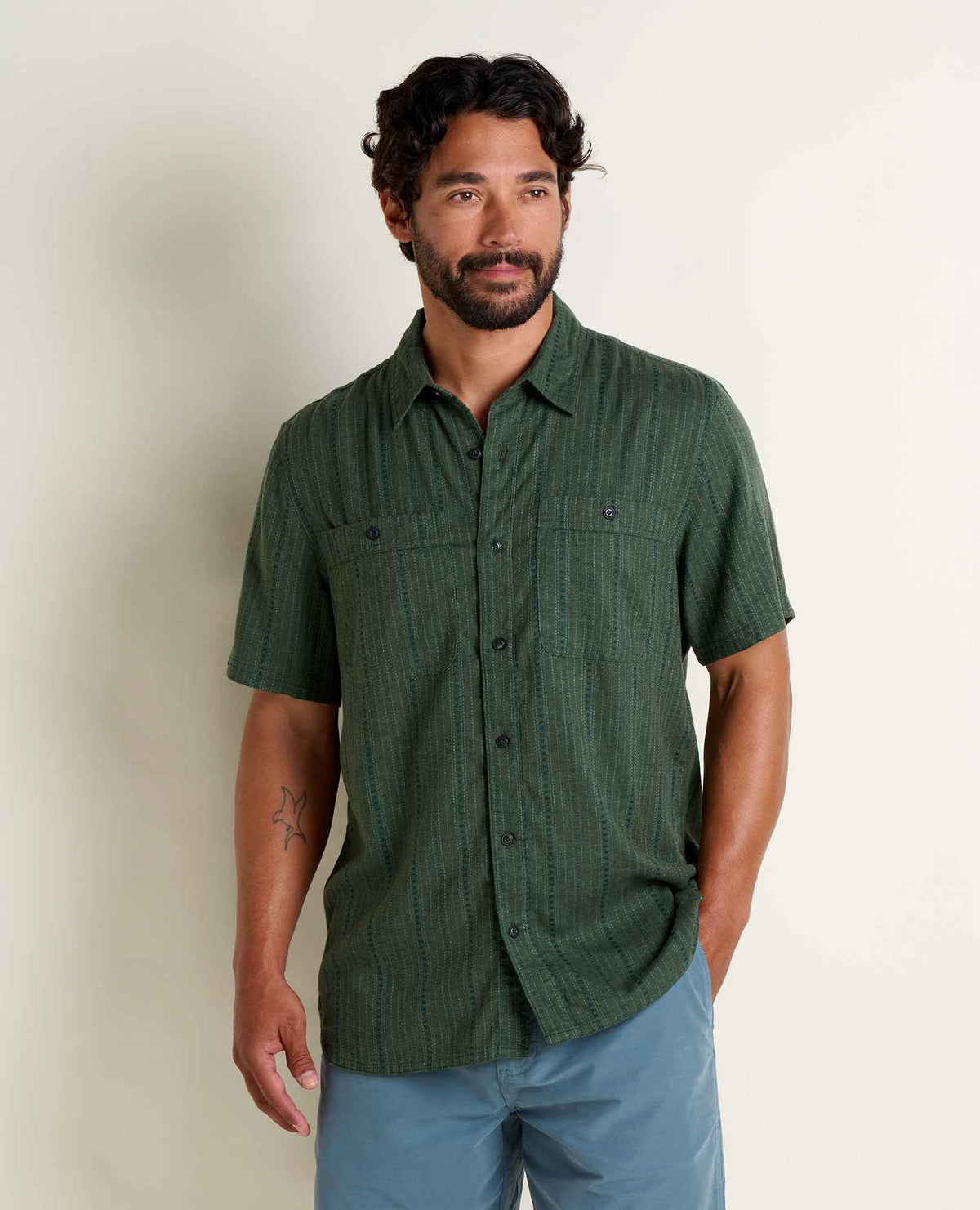 Men's Eco-Friendly Taj Hemp Short Sleeve Shirt - by Toad&Co  | Toad&Co Men