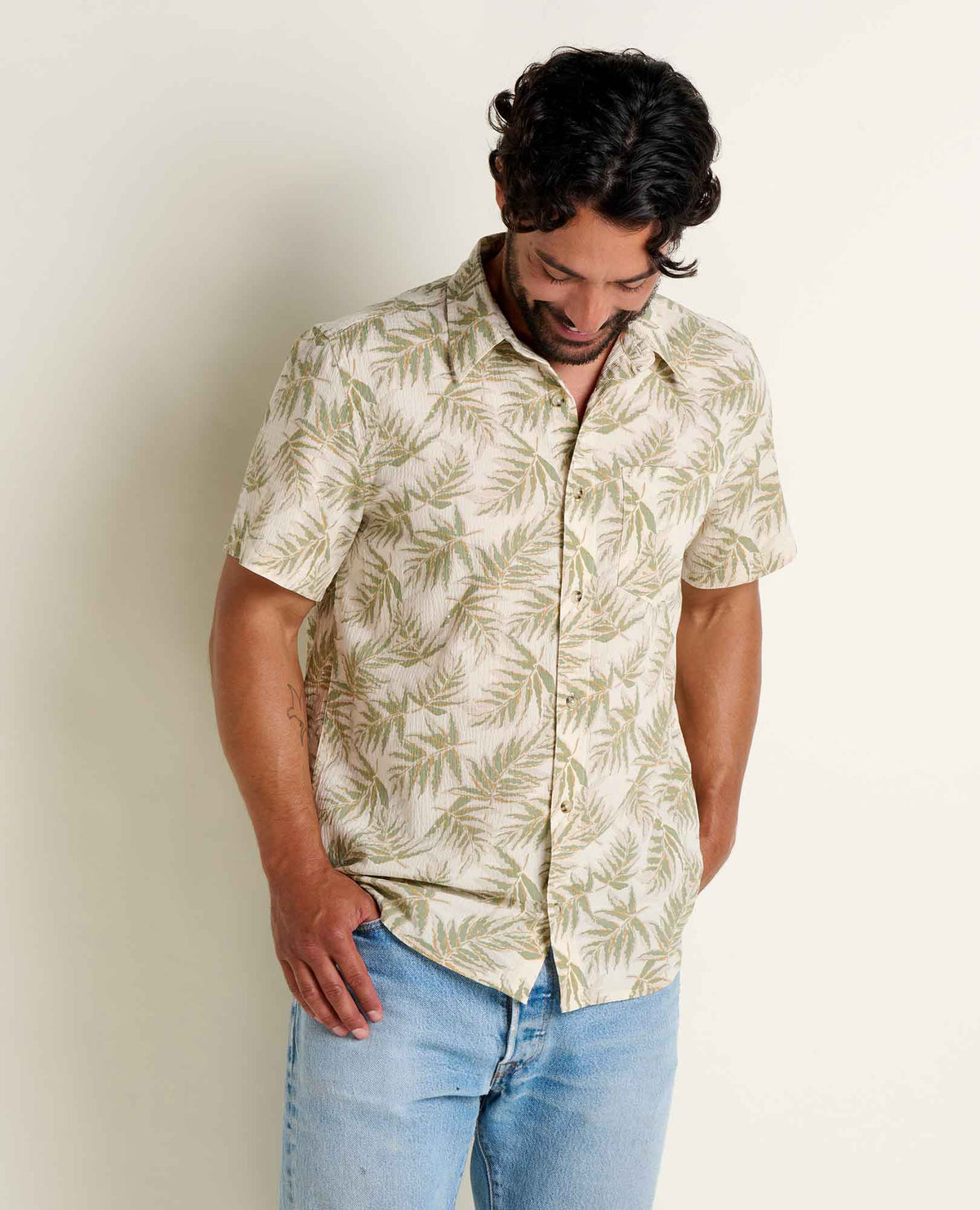 Men's Fletcher Shirt - Organic Cotton Stretch Seersucker Shirt  | Toad&Co Men