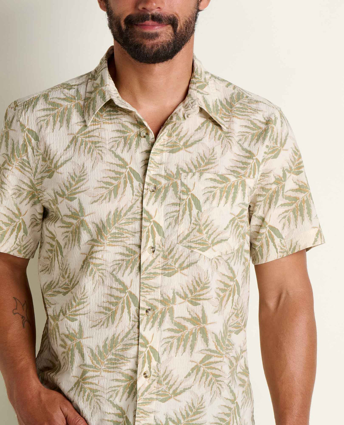 Men's Fletcher Shirt - Organic Cotton Stretch Seersucker Shirt  | Toad&Co Men