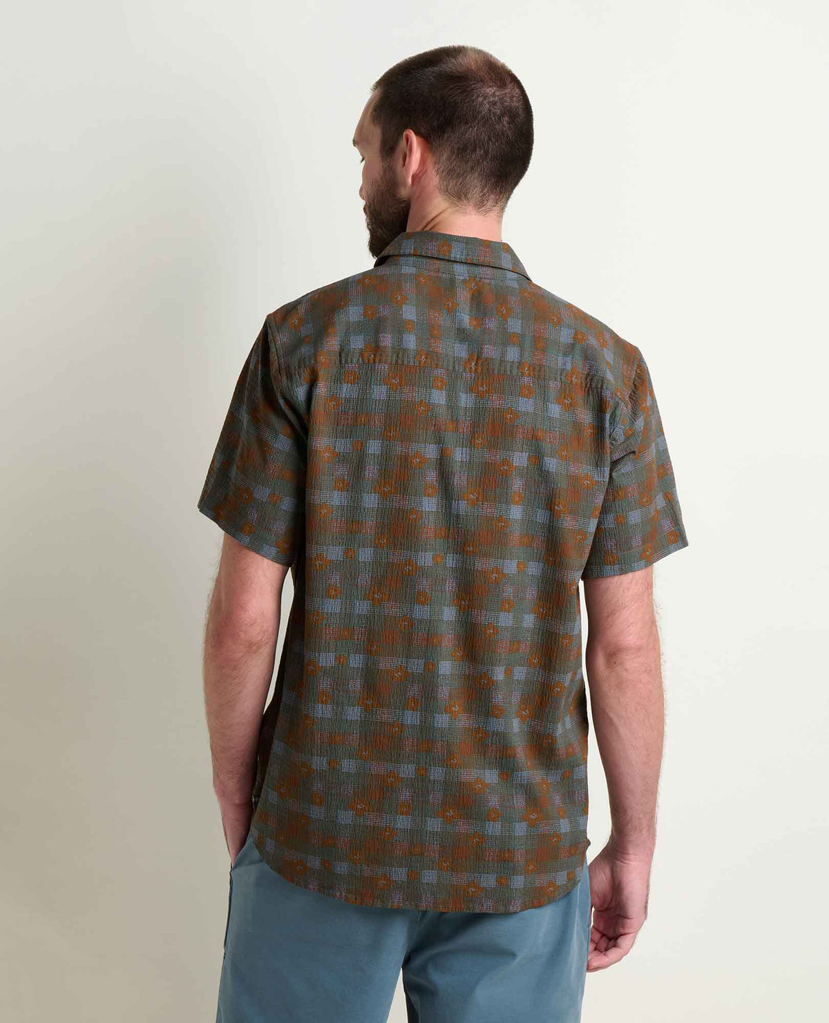 Men's Fletcher Shirt - Organic Cotton Stretch Seersucker Shirt  | Toad&Co Men