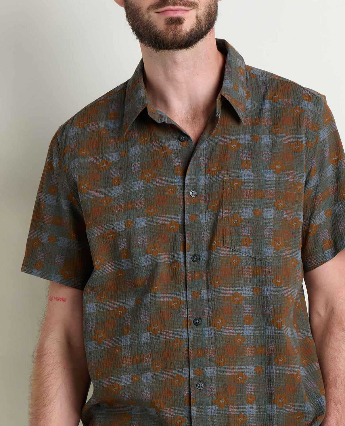 Men's Fletcher Shirt - Organic Cotton Stretch Seersucker Shirt  | Toad&Co Men