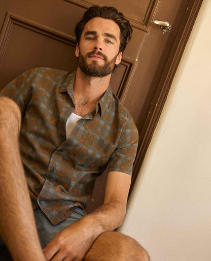 Men's Fletcher Shirt - Organic Cotton Stretch Seersucker Shirt  | Toad&Co Men