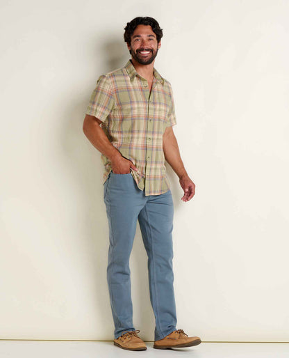 Men's Fletcher Shirt - Organic Cotton Stretch Seersucker Shirt  | Toad&Co Men
