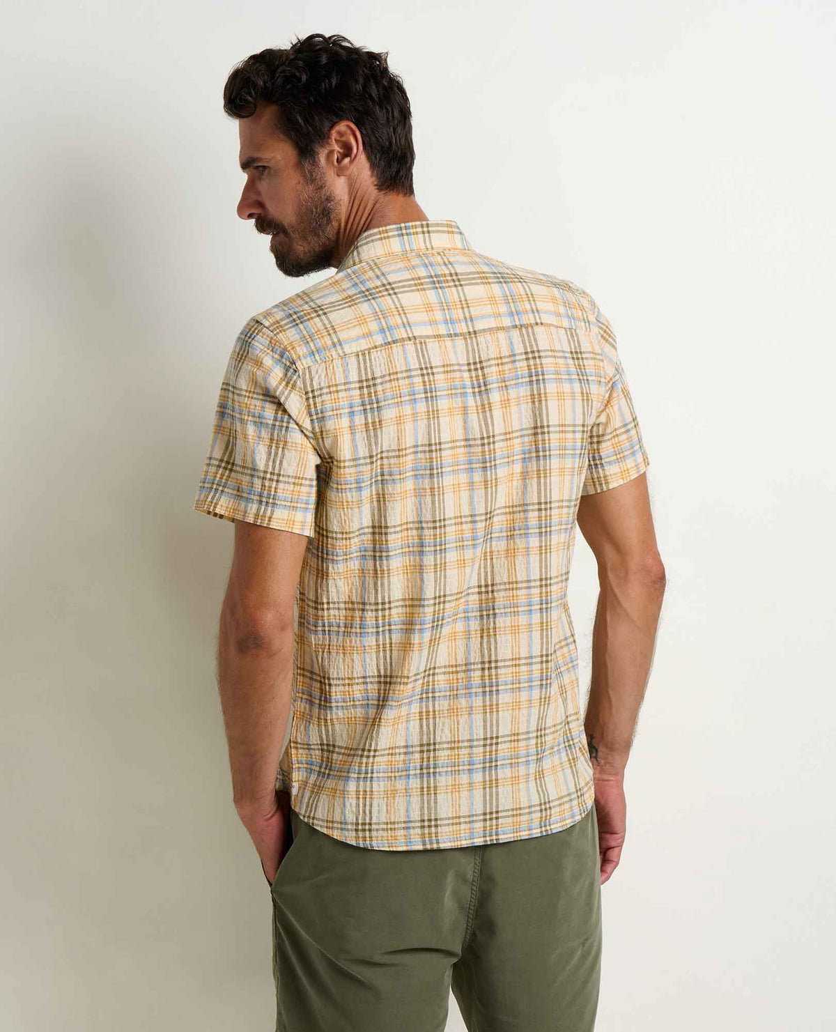 Men's Fletcher Shirt - Organic Cotton Stretch Seersucker Shirt  | Toad&Co Men