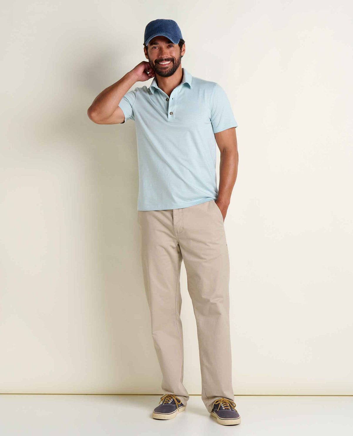 Men's Tempo Short Sleeve Polo - by Toad&Co Skyway Pattern | Toad&Co Men