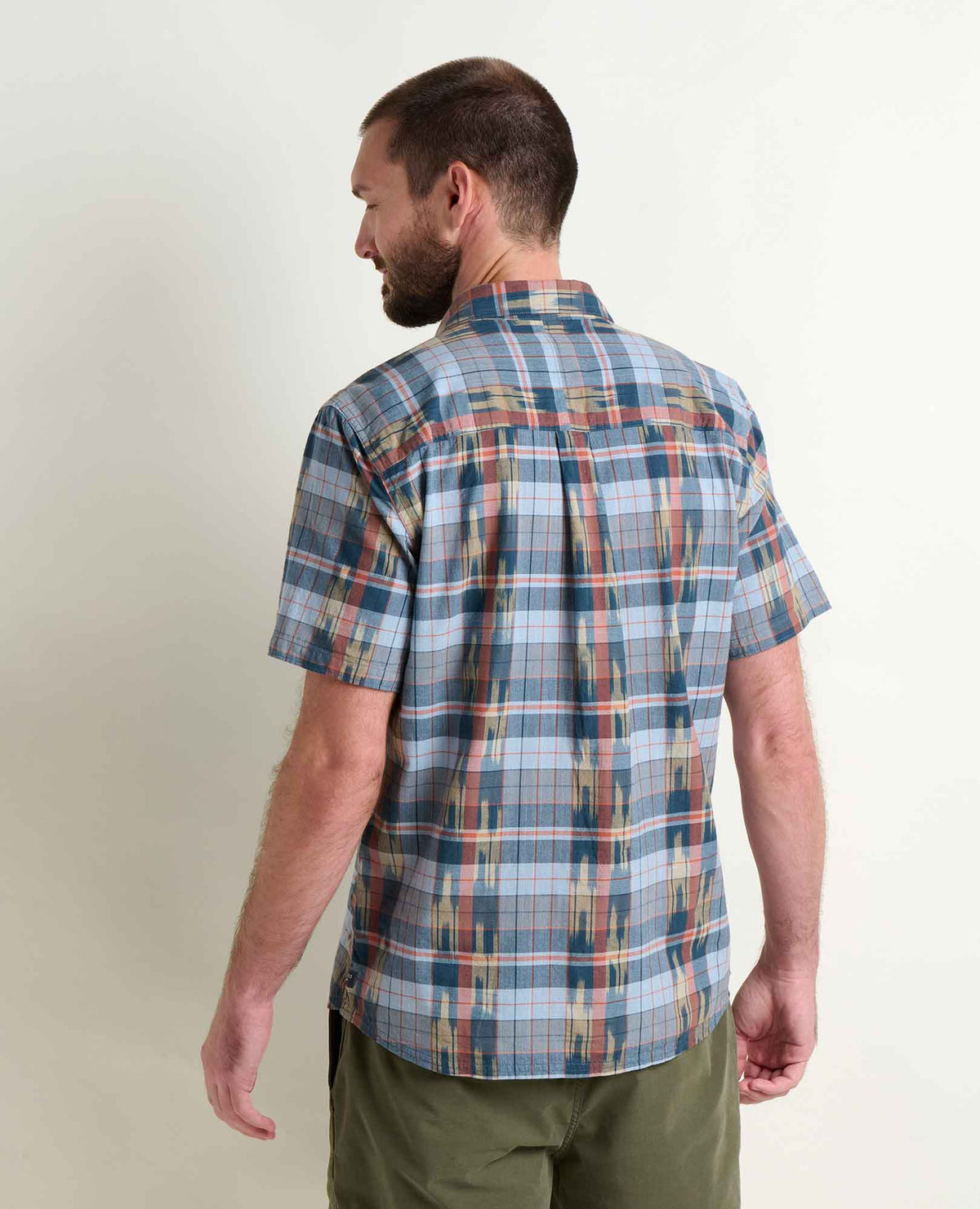 Smythy Shirt - Organic Cotton Ikat Spacedye Short Sleeve Shirt  | Toad&Co Men