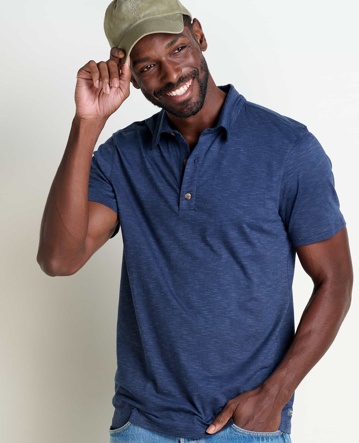Men's Tempo Short Sleeve Polo - by Toad&Co True Navy | Toad&Co Men