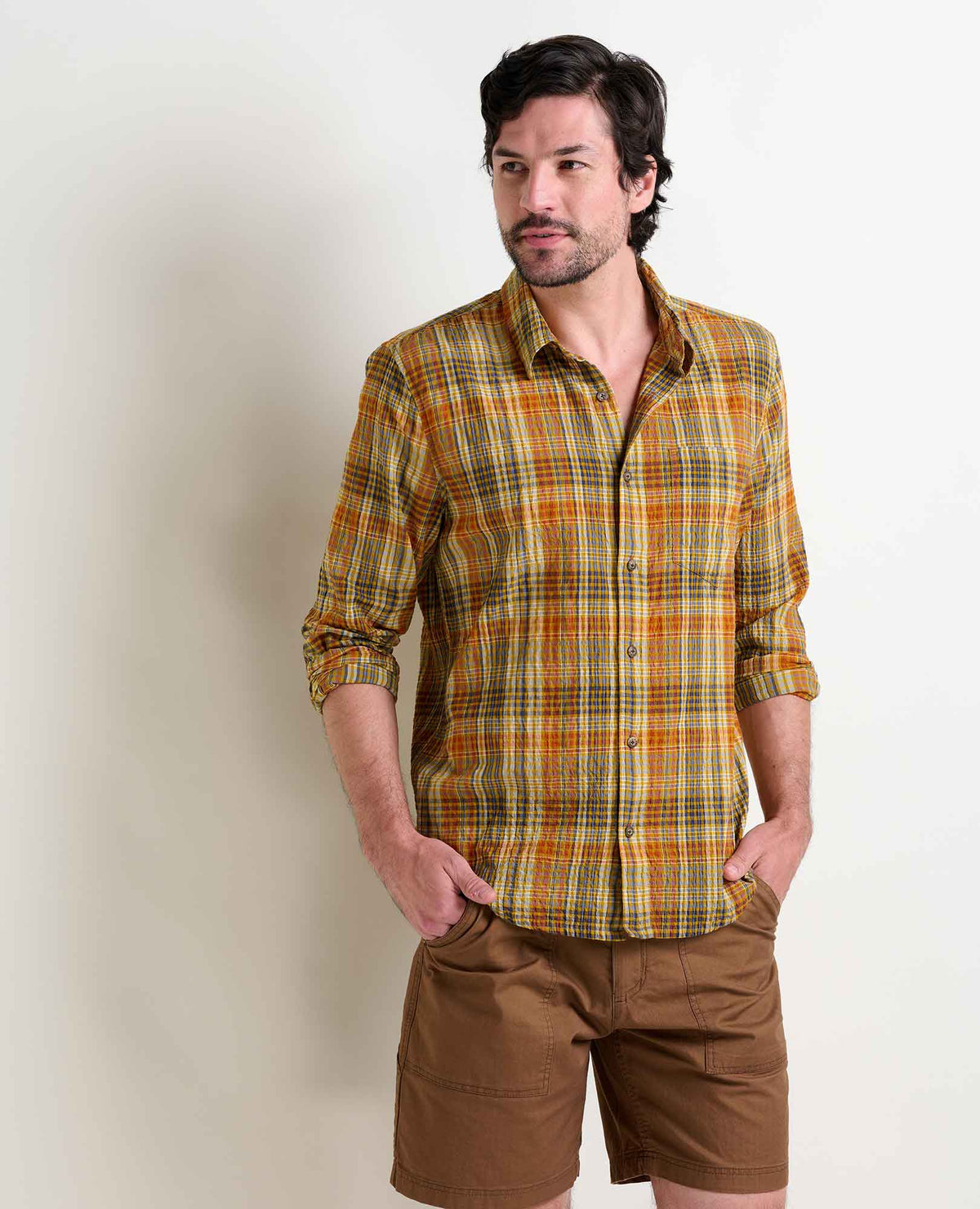 Fletcher Organic Cotton Long Sleeve Shirt - Travel Friendly  | Toad&Co Men