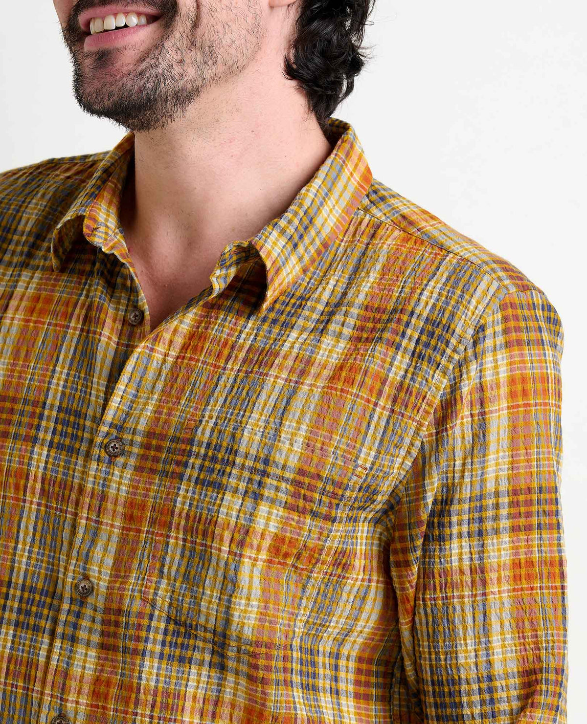 Fletcher Organic Cotton Long Sleeve Shirt - Travel Friendly  | Toad&Co Men