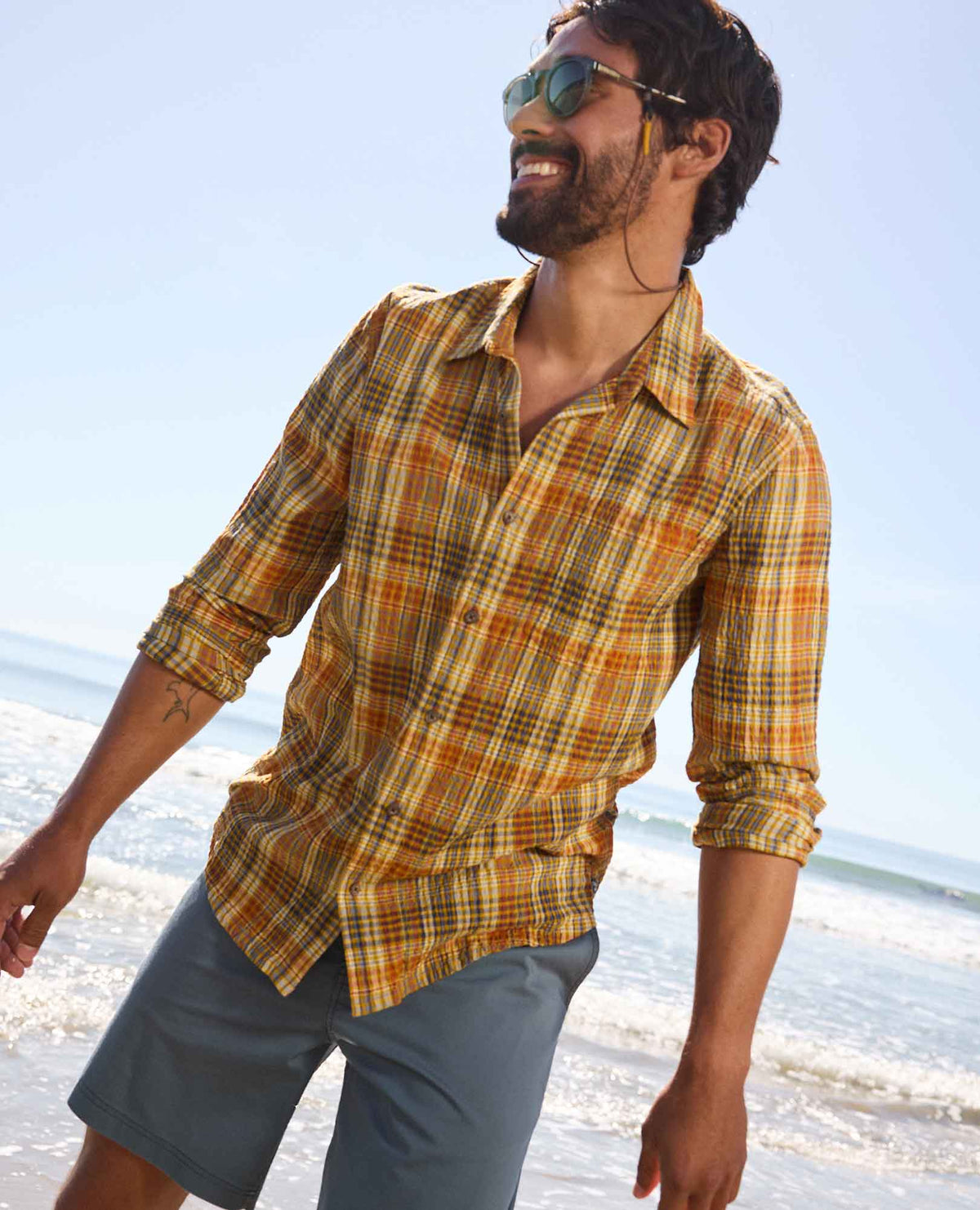 Fletcher Organic Cotton Long Sleeve Shirt - Travel Friendly  | Toad&Co Men