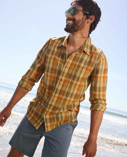 Fletcher Organic Cotton Long Sleeve Shirt - Travel Friendly  | Toad&Co Men