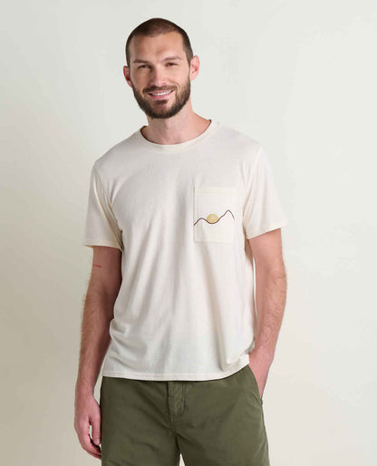 Men's Re-Form Embroidered Crew - Sustainable Recycled Cotton Tee  | Toad&Co Men