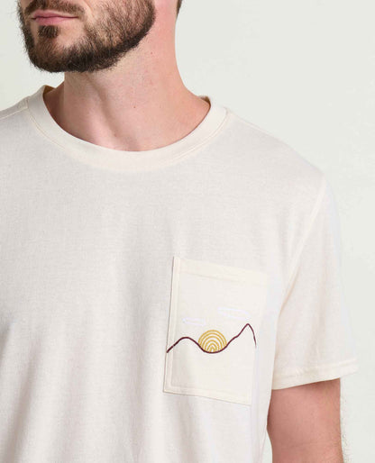 Men's Re-Form Embroidered Crew - Sustainable Recycled Cotton Tee  | Toad&Co Men