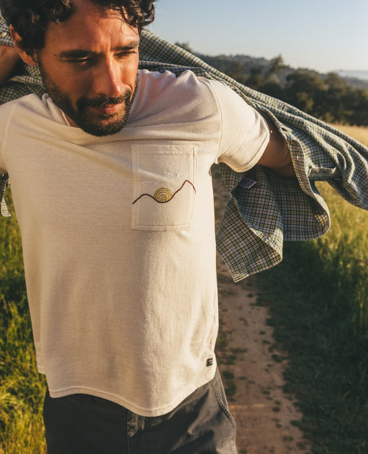 Men's Re-Form Embroidered Crew - Sustainable Recycled Cotton Tee  | Toad&Co Men