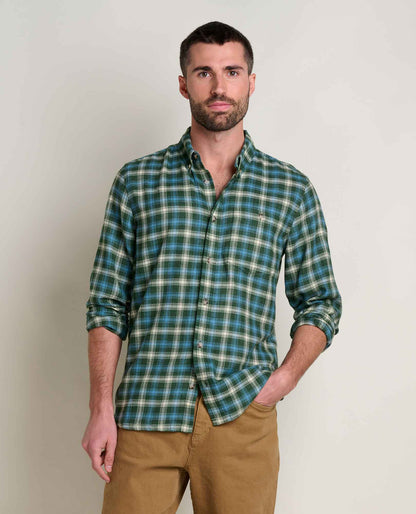 Airsmyth Men's Flannel Shirt - 100% Recycled by Toad&Co Pasture Mini Check | Toad&Co Men