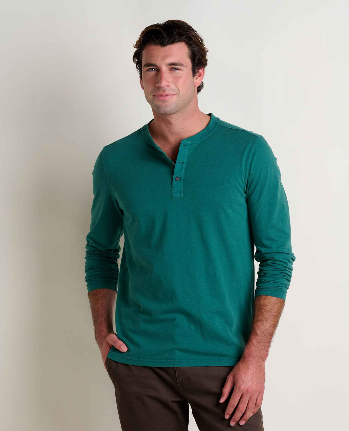 Men's Primo Long Sleeve Henley - Organic Cotton Tee by Toad&Co  | Toad&Co Men