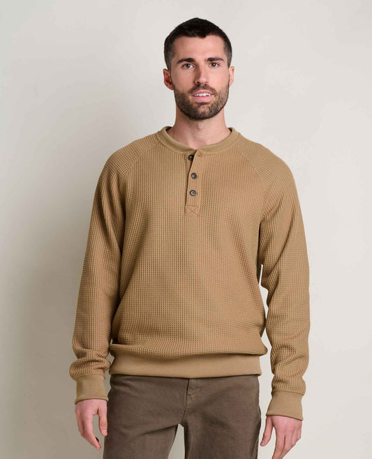 Bitterroot Waffle Knit Henley - Recycled Polyester by Toad&Co  | Toad&Co Men