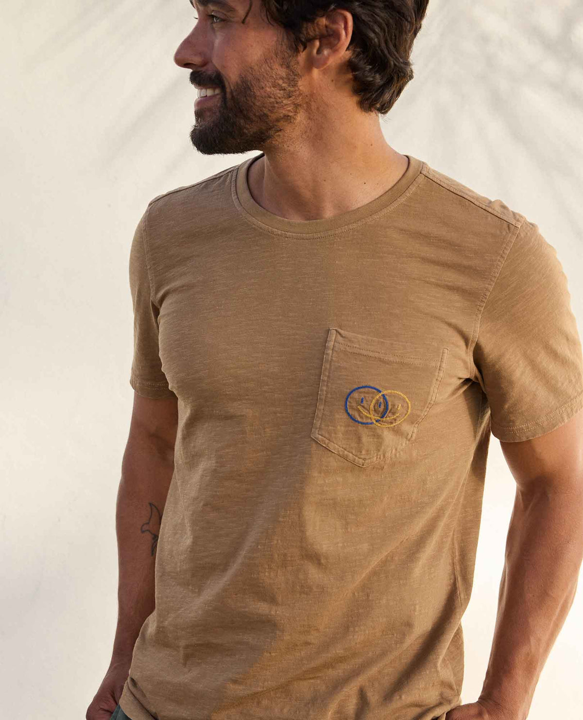 Men's Primo Organic Cotton Crew Tee Embroidered  | Toad&Co Men