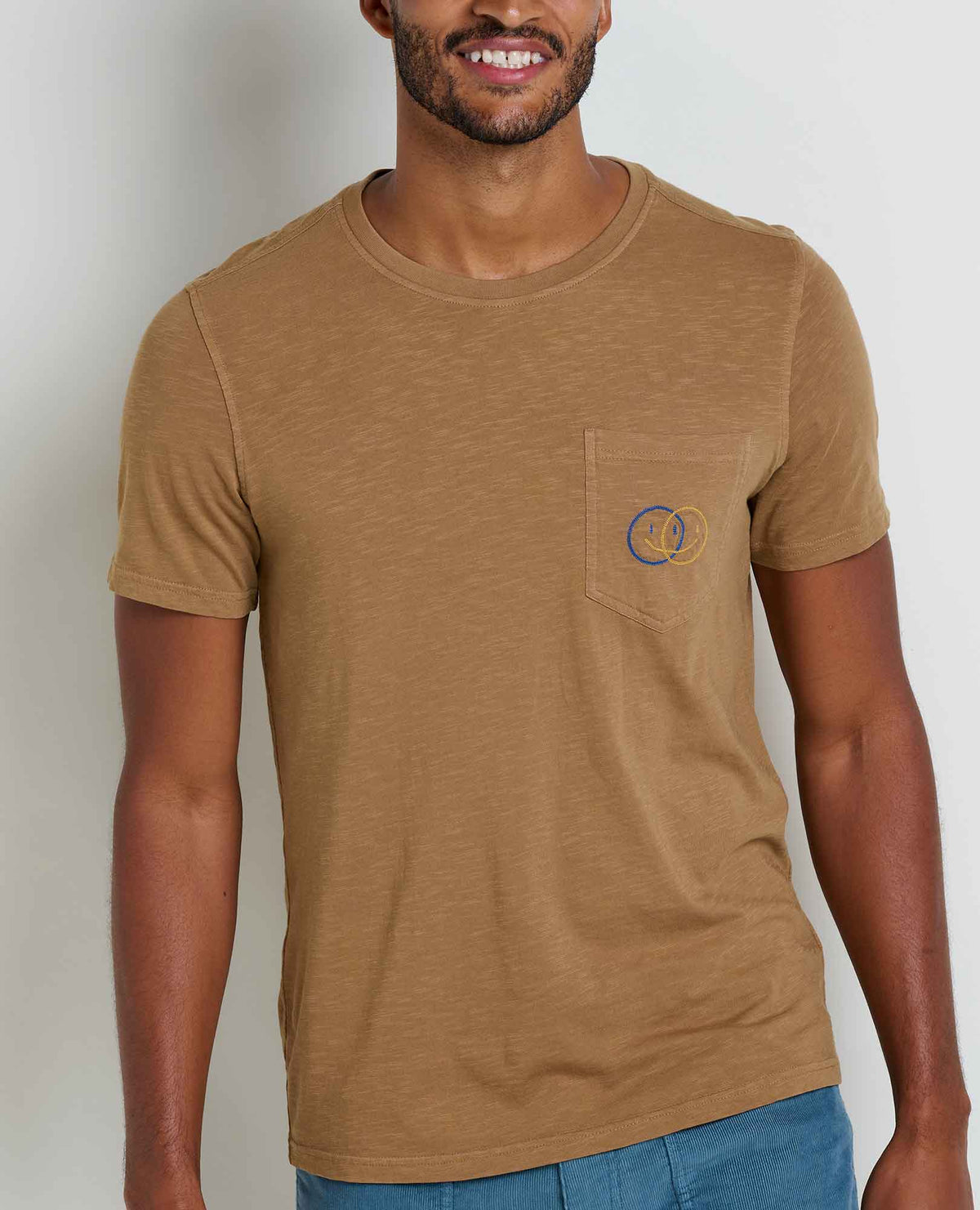 Men's Primo Organic Cotton Crew Tee Embroidered  | Toad&Co Men