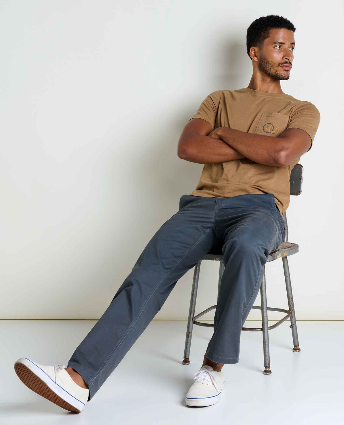 Men's Primo Organic Cotton Crew Tee Embroidered  | Toad&Co Men