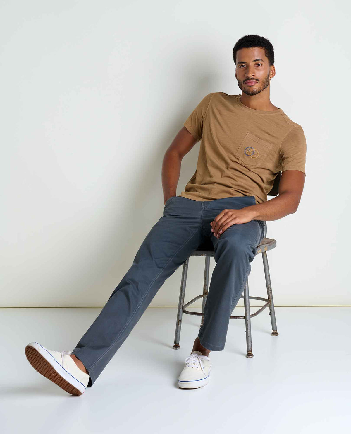 Men's Primo Organic Cotton Crew Tee Embroidered  | Toad&Co Men
