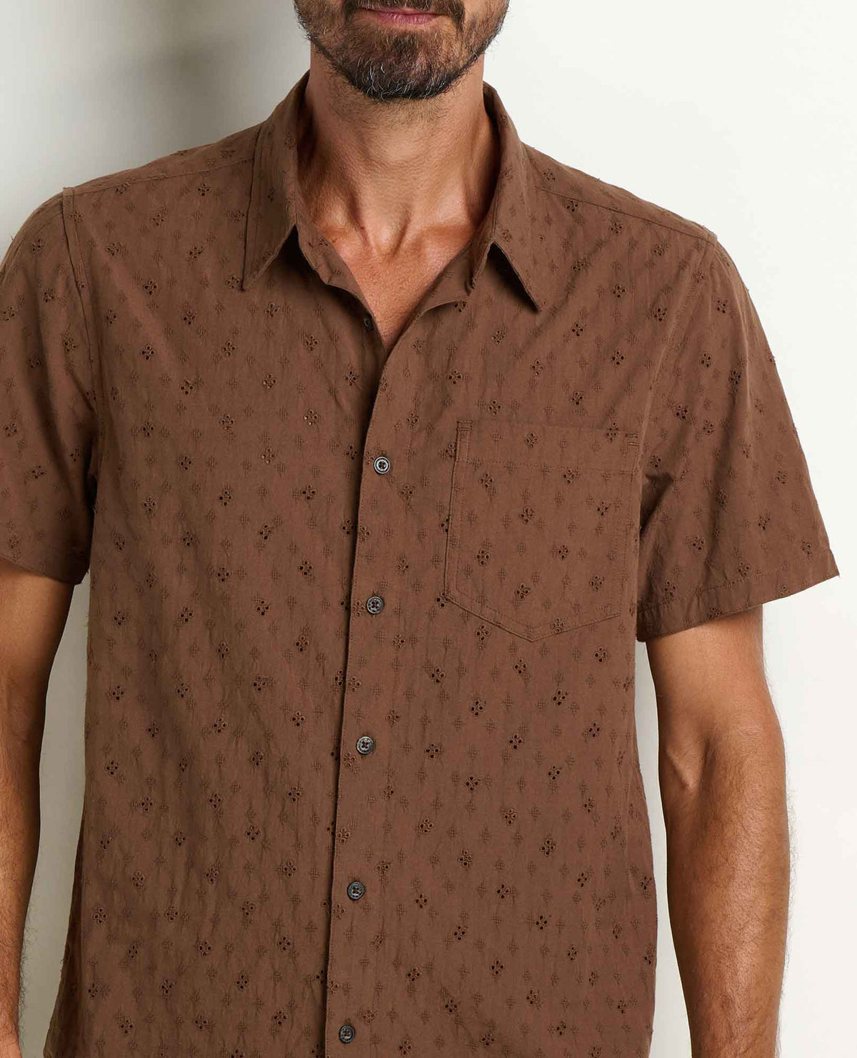 Airscape Embroidered Shirt - Organic Cotton Tropical Shirt for Men  | Toad&Co Men