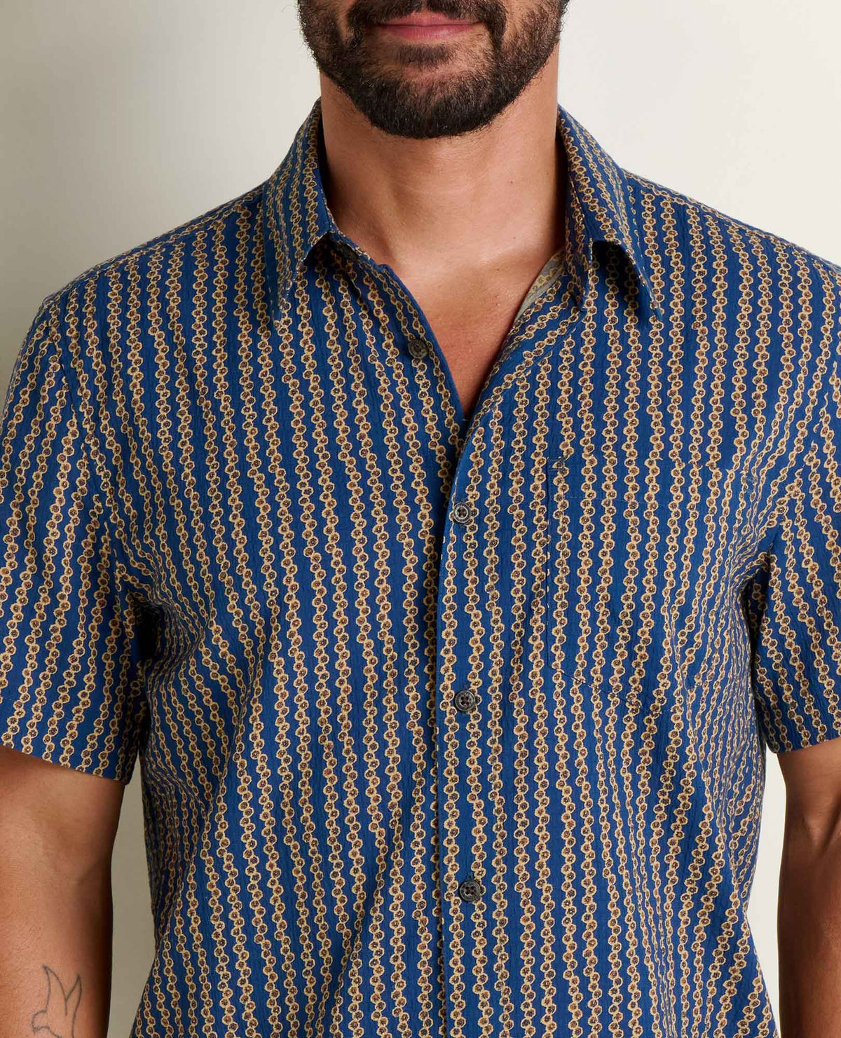 Men's Fletcher Shirt - Organic Cotton Stretch Seersucker Shirt  | Toad&Co Men