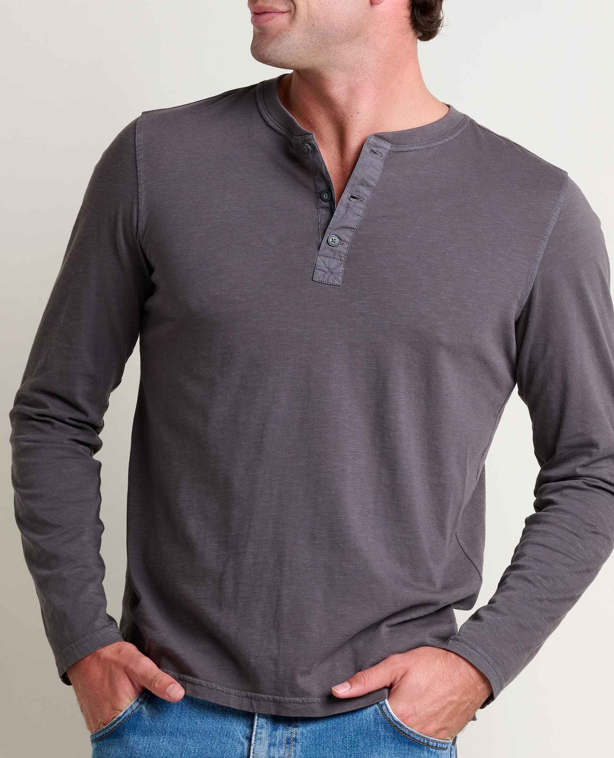 Men's Primo Long Sleeve Henley - Organic Cotton Tee by Toad&Co  | Toad&Co Men