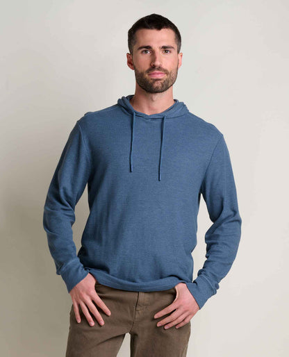 Men's Framer Eco-Friendly Waffle Hoodie - by Toad&Co Pacific Blue | Toad&Co Men
