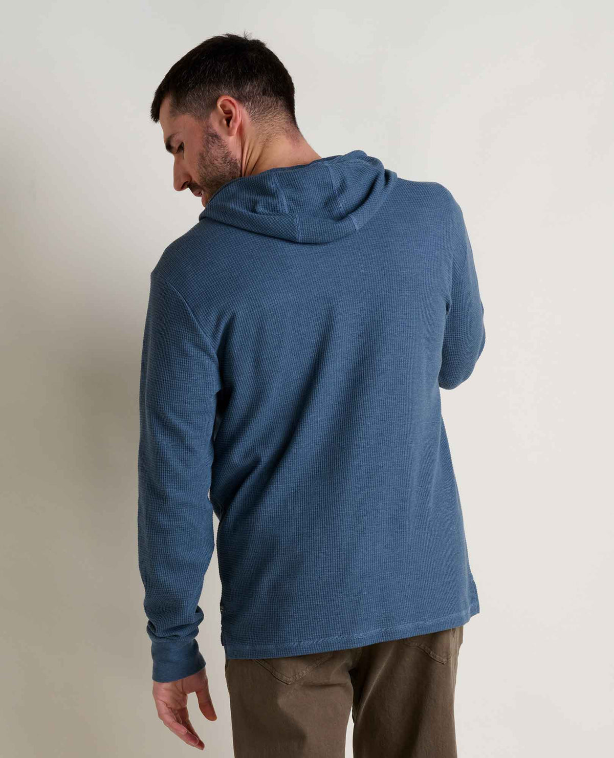 Men's Framer Eco-Friendly Waffle Hoodie - by Toad&Co Pacific Blue | Toad&Co Men