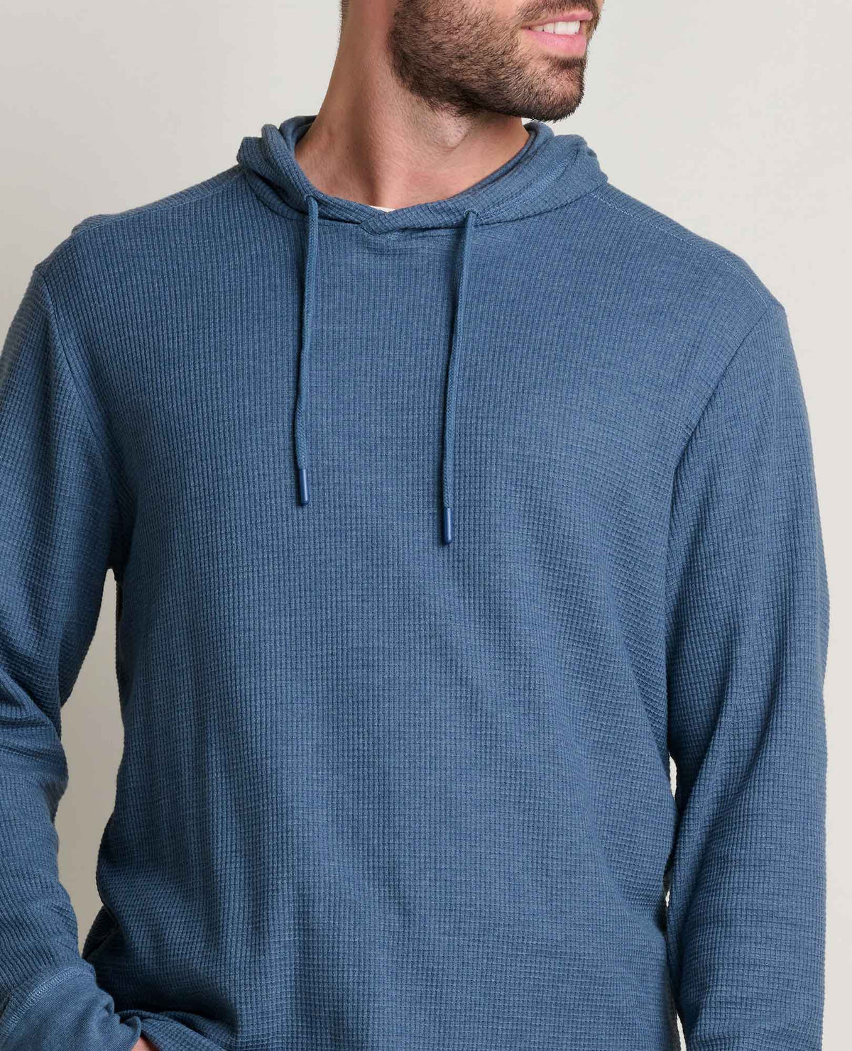 Men's Framer Eco-Friendly Waffle Hoodie - by Toad&Co Pacific Blue | Toad&Co Men