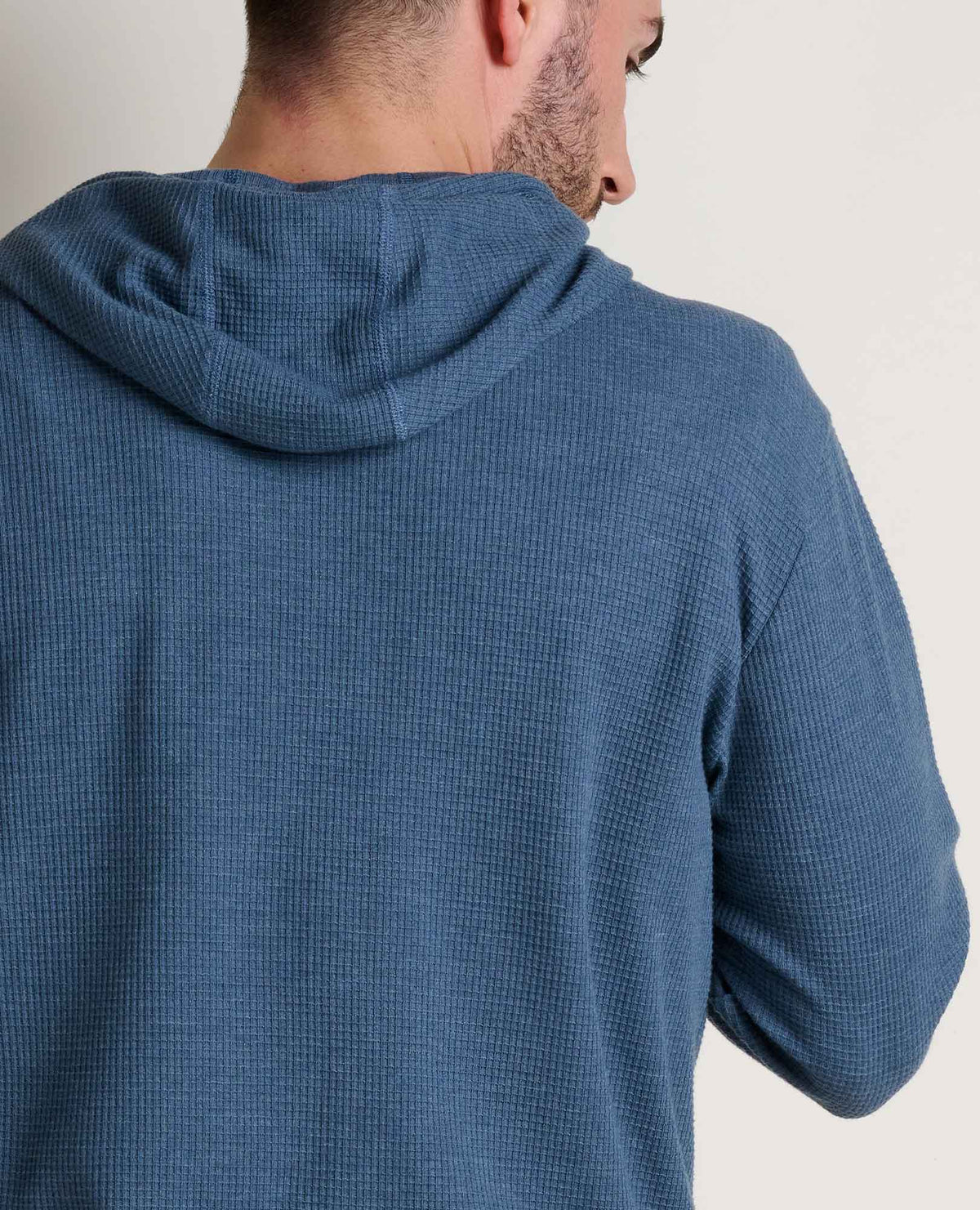 Men's Framer Eco-Friendly Waffle Hoodie - by Toad&Co Pacific Blue | Toad&Co Men